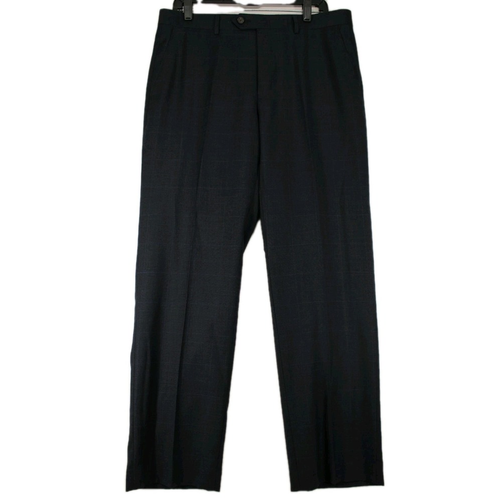 Lauren Ralph Lauren Navy Pleated Dress Pants Trousers 35×30 Business Classic
